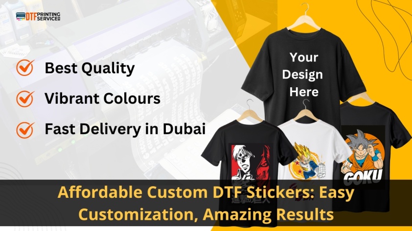 Affordable custom DTF stickers offer easy customization and amazing results